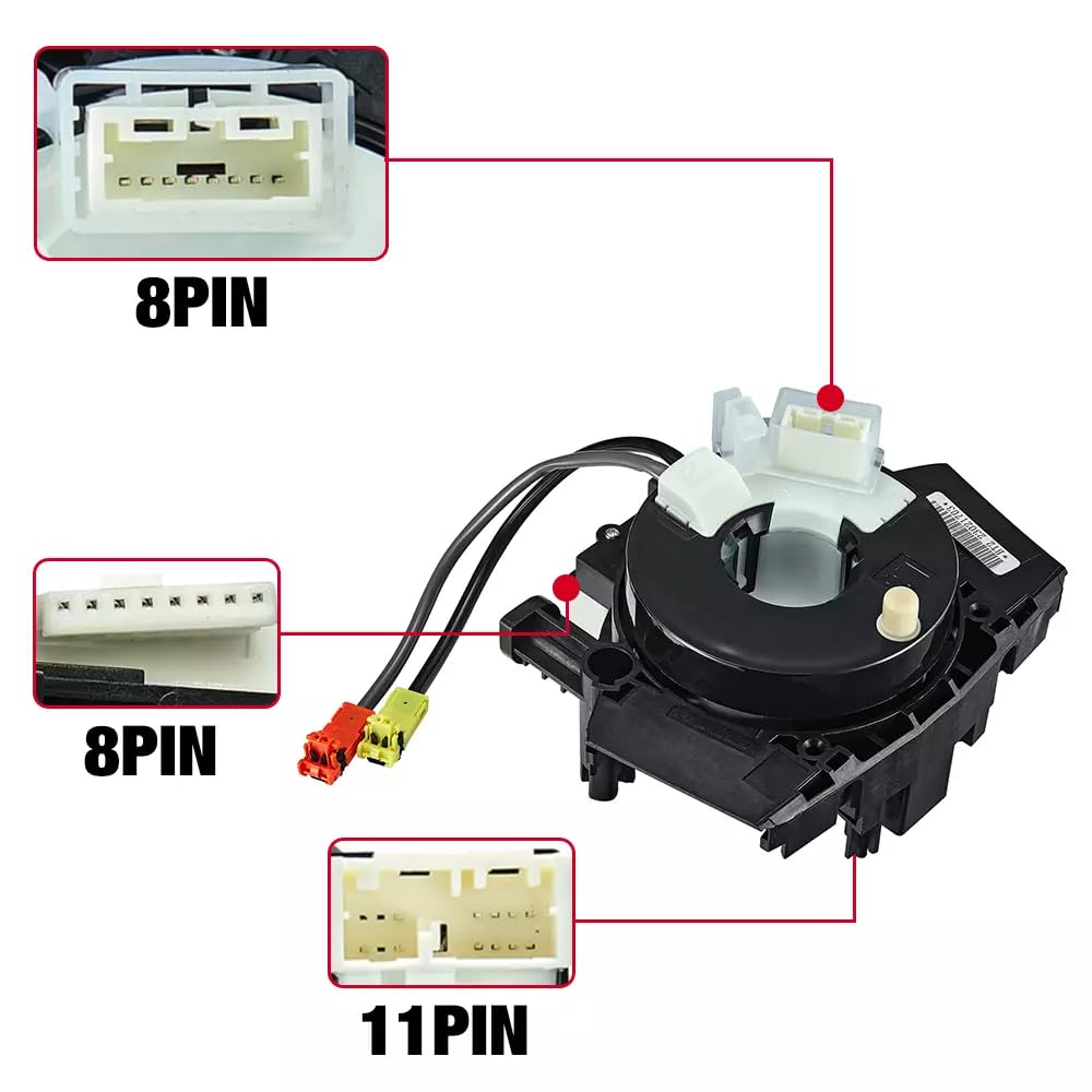 Replacement Spiral Cable Compatible with Nissan Rogue 2008 2009 2010 2011 2012 2013 2014