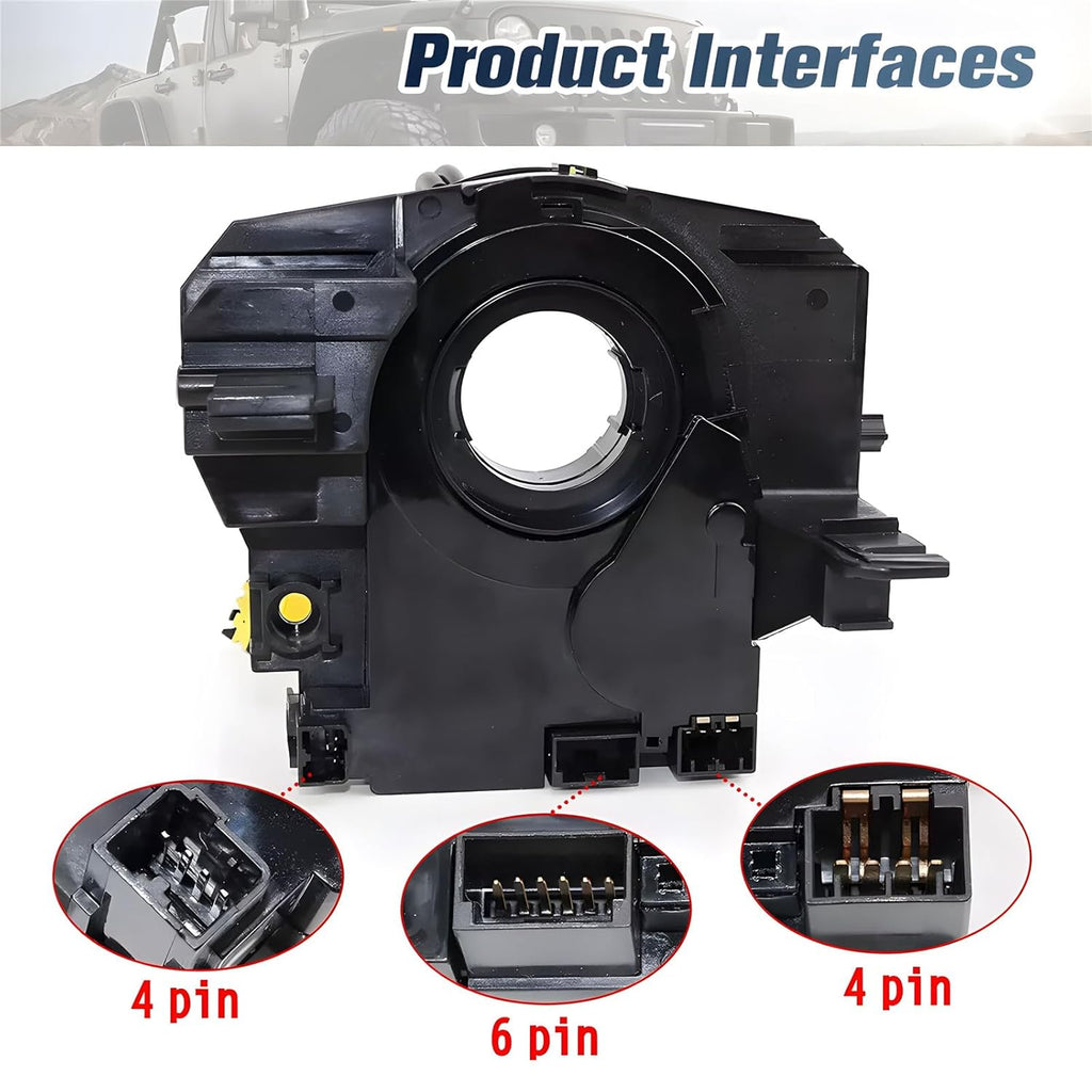 5156106AF 5156106AD 5156106AG 5156106AA AB AC Replacement Wire Compatible with Jeep Wrangler JK Compass MK Patriot MK 2007-2018 New Clcok Spring